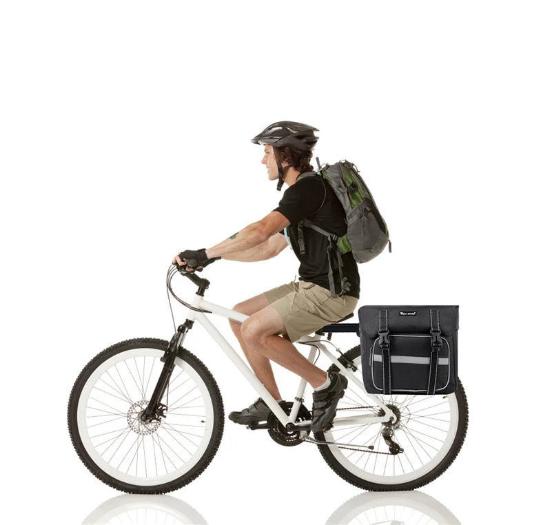 WEST BIKING 25L E-Bike Rear Seat Pannier Bag – Double Trunk