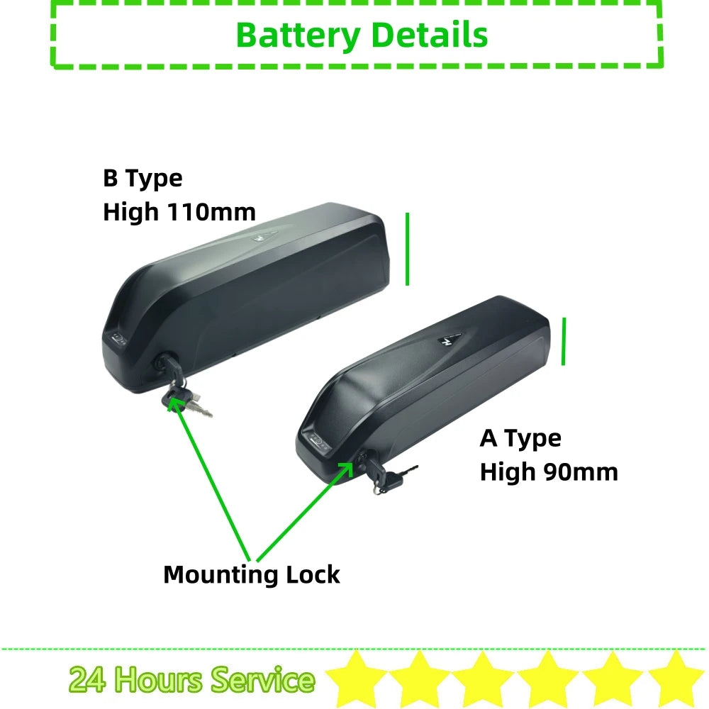 Hailong 1 HL E-bike Battery 36V 48V | Long Range Power Pack