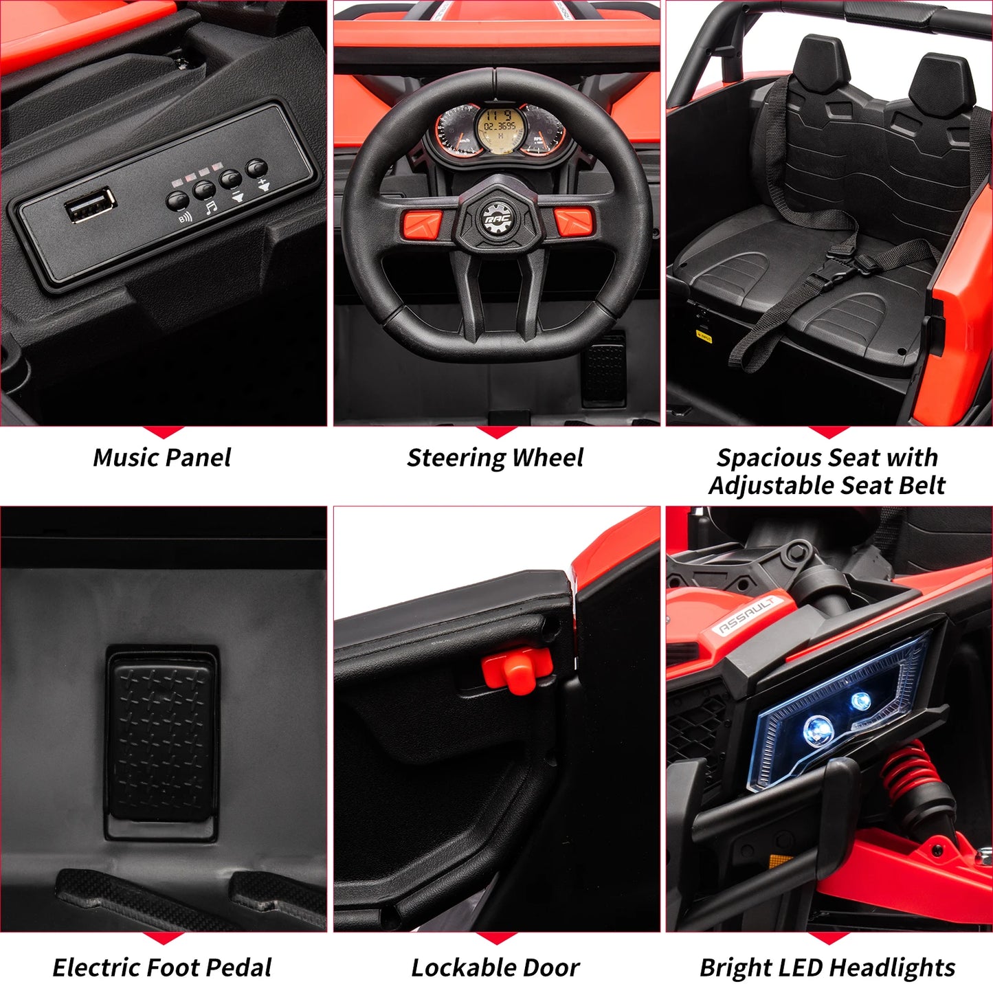 24V Ride-On UTV Car – Battery-Powered Electric Vehicles for Kids