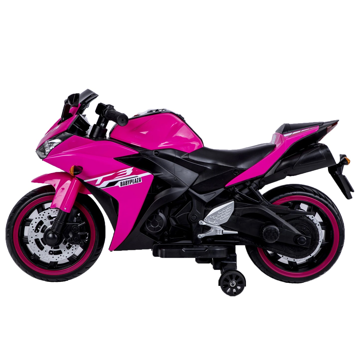 12V Kids Motorcycle Ride-On Toy with Training Wheels