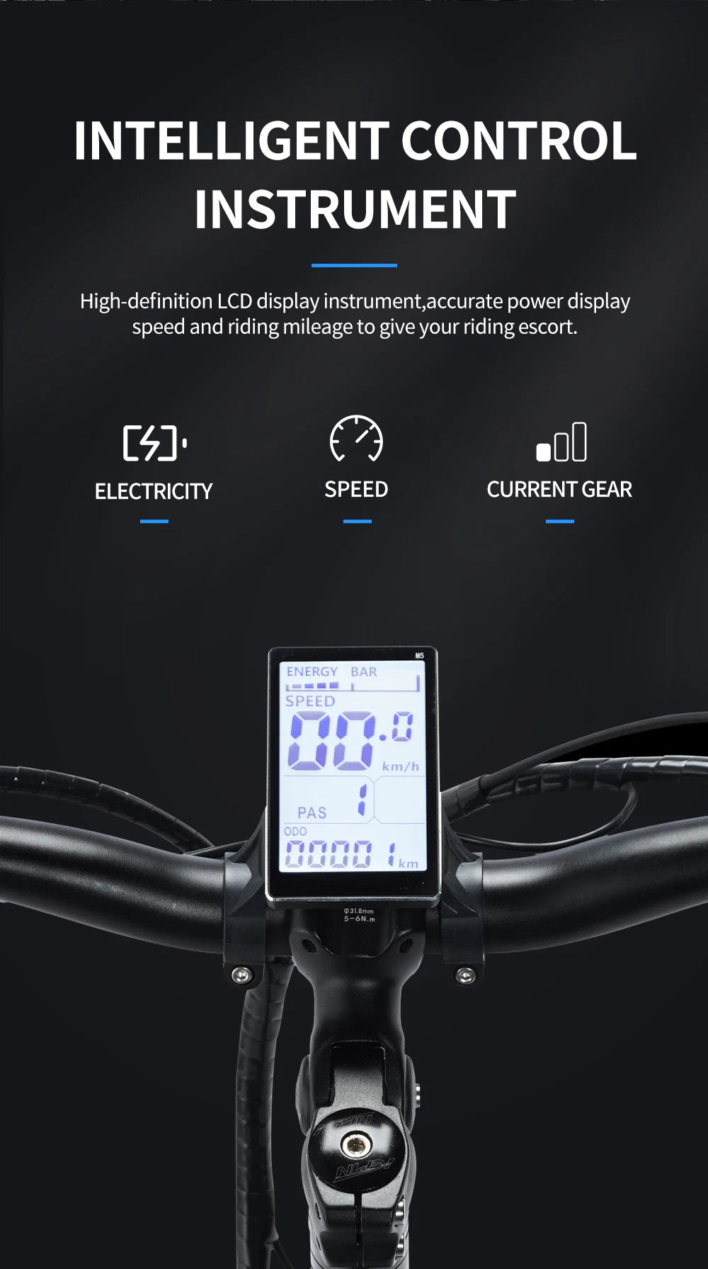 Foldable 1000W Fat Tire Ebike - Ridstar 48V 15AH Mountain E-Bike