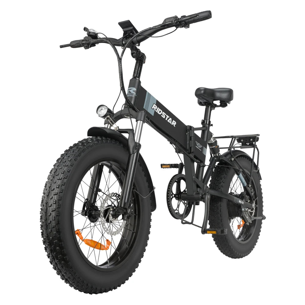 Foldable 1000W Fat Tire Ebike - Ridstar 48V 15AH Mountain E-Bike