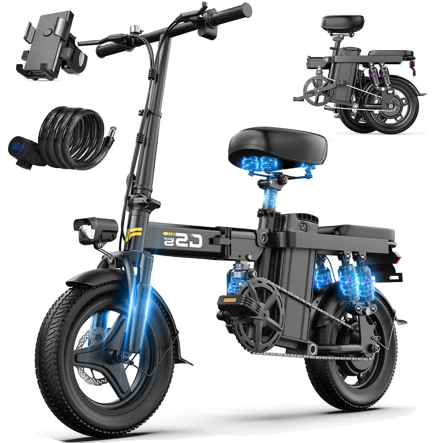 Folding Electric Bike for Adults & Teens | 750W Commuter E-Bike