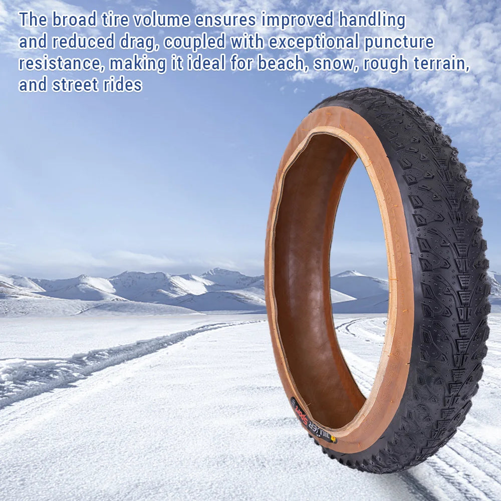 LIXADA 20x3.0 Fat Bike Tire | Folding Snow & Beach Bicycle Tire