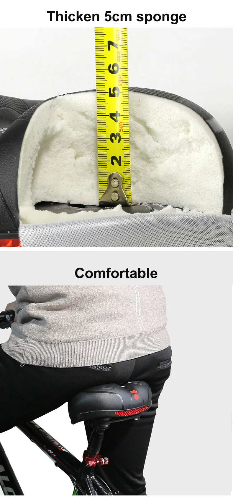 Hollow Breathable Shock-Absorbing E-Bike Saddle Seat