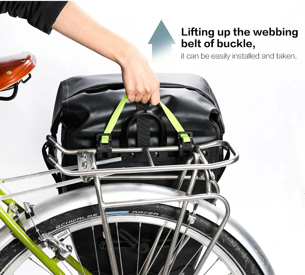 Rhinowalk Waterproof E-Bike Pannier Bag 2-Pack – 20L Each