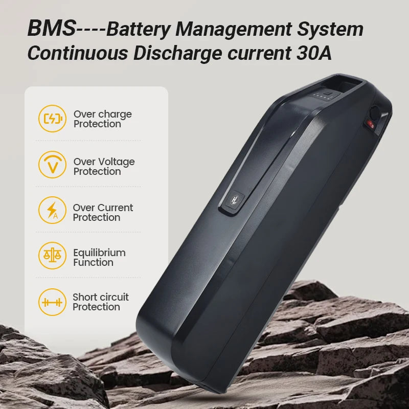 Ebike Lithium Battery 48V for 500W–1200W Motors | Fast Charger