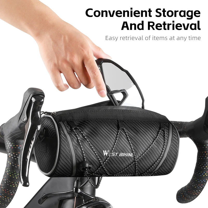 Bicycle Handlebar Bag – Waterproof 2L Front Tube Bag | WEST BIKING