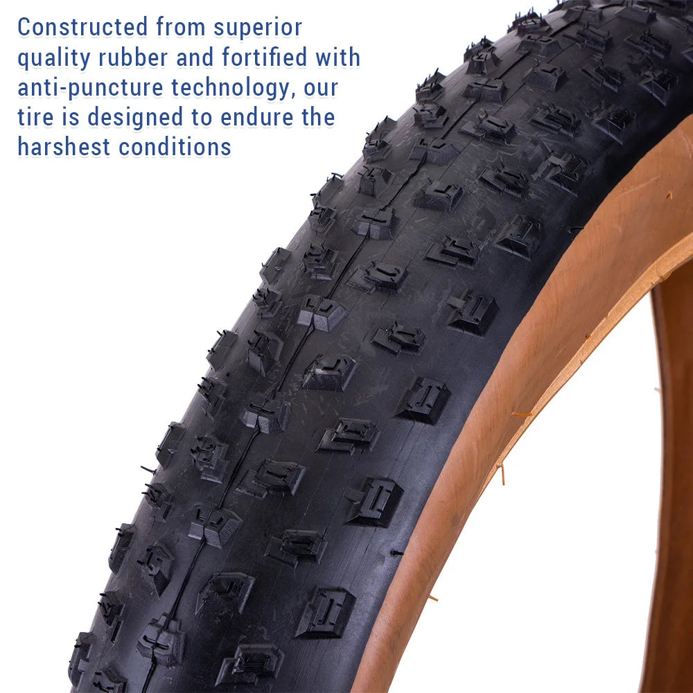 LIXADA 20x3.0 Fat Bike Tire | Folding Snow & Beach Bicycle Tire