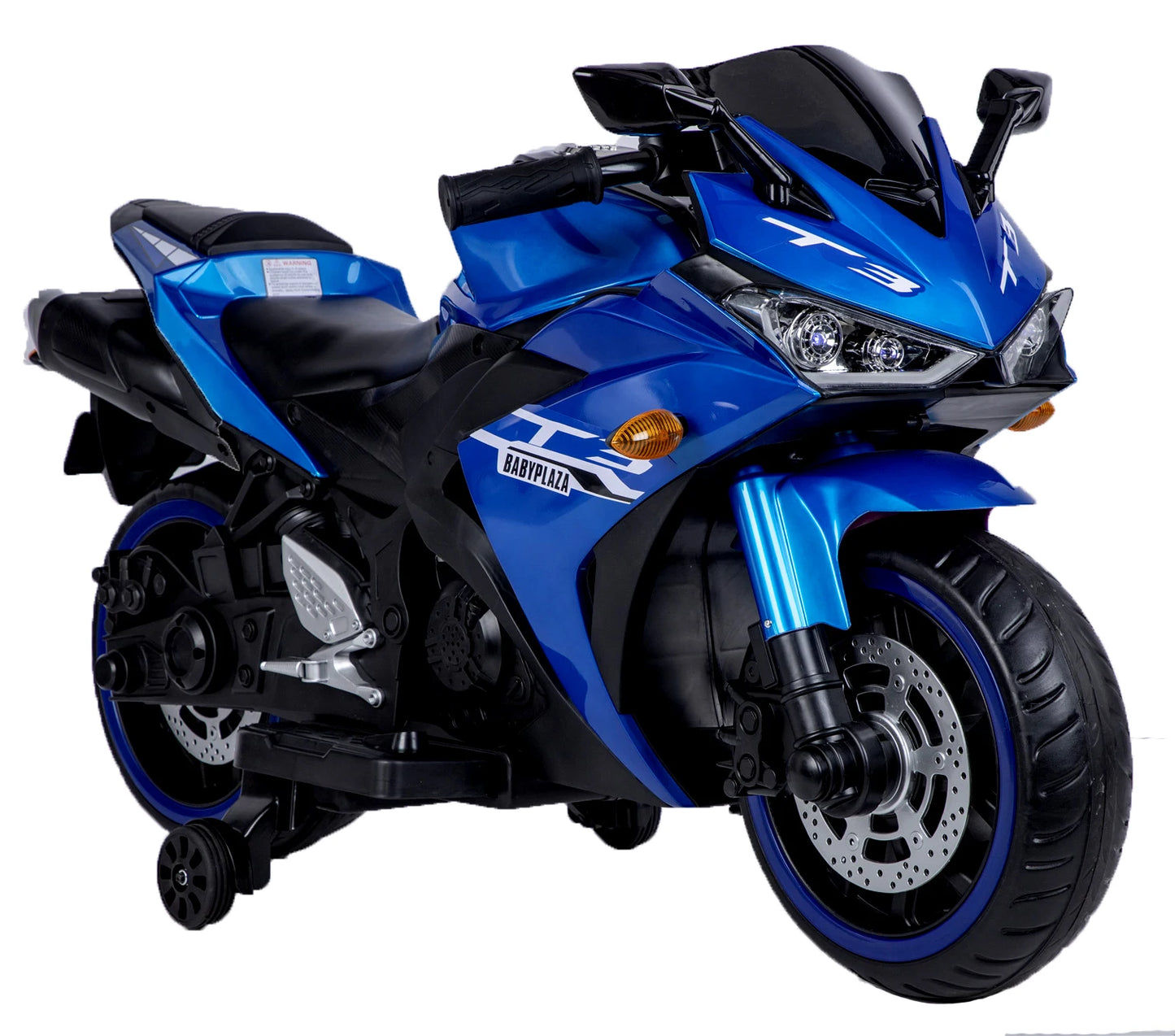 12V Kids Motorcycle Ride-On Toy with Training Wheels