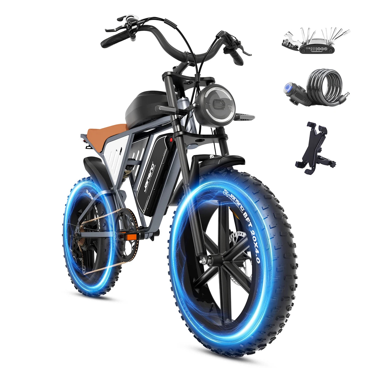 E-Bike X70 750W Dual Battery | 120 Mile Long Range Electric Fat Bike