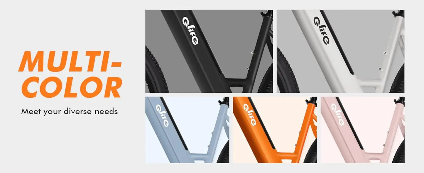 Cityone Step Thru Electric Bike for Adults – 26" E-Bike Ride