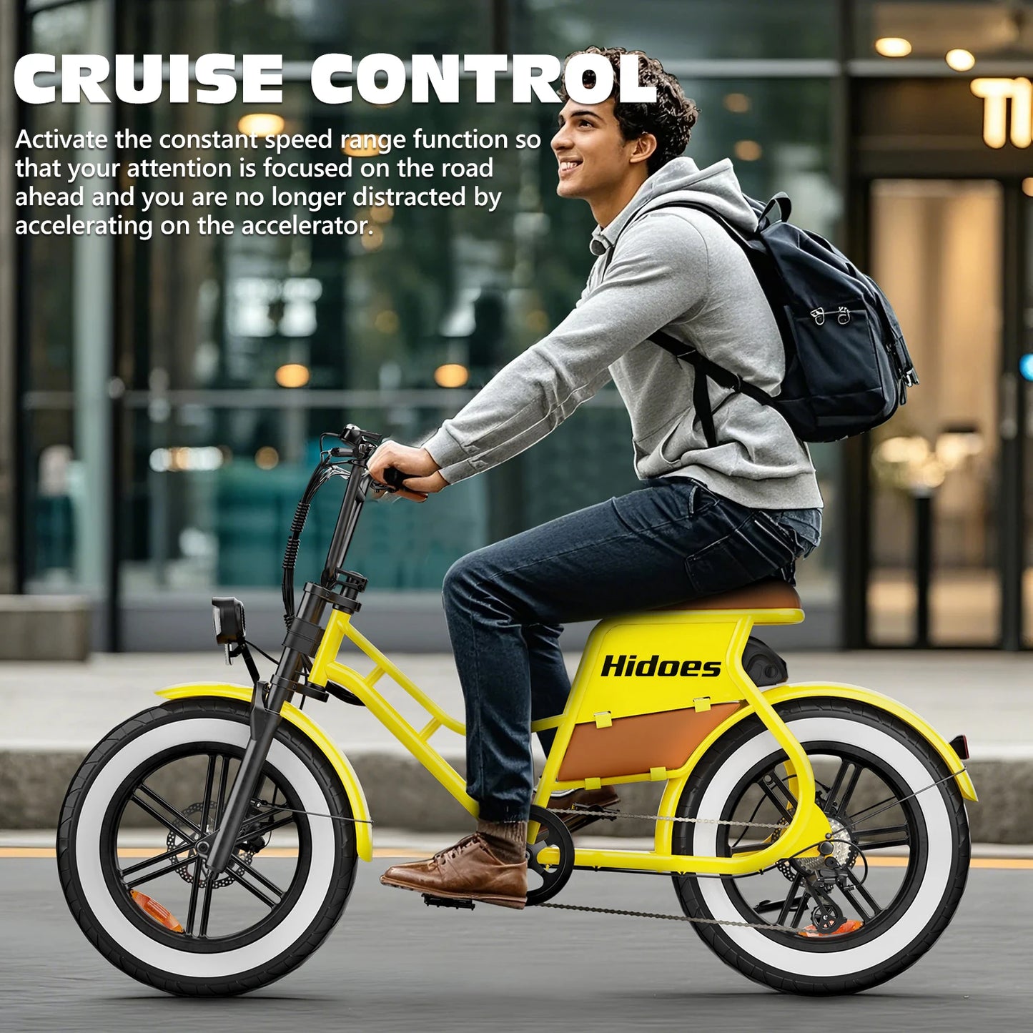 Hidoes C8 700W Adult Electric Bike – 25MPH, 55+ Mile Range
