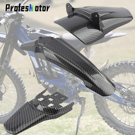 About Surron Electric Bike Fender Mudguard Motorcycle Front Rear Wheel Plastic Sun Ron Light Bee X Dirtbike Tuning 125cc Moped.