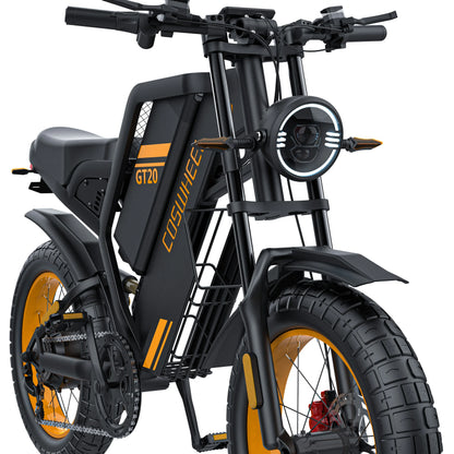 2000W Electric Bike 20 Inch Fat Tires 48V 25AH Removable Battery Electric Bikes & Accessories