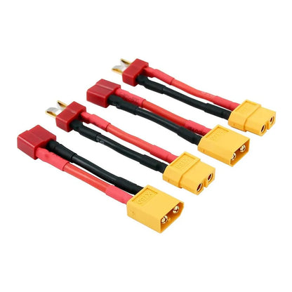 Youme 4pcs XT60-T XT60 to deans connector T converter with 12awg Electric Bikes & Accessories