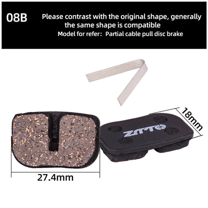 ZTTO 4 Pairs MTB Semi-Metallic Brake Pads for Bicycle Disc Brakes My Store