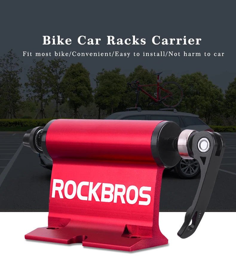 ROCKBROS Bike Bicycle Car Rack Carrier – Quick-Release Alloy Fork Mount