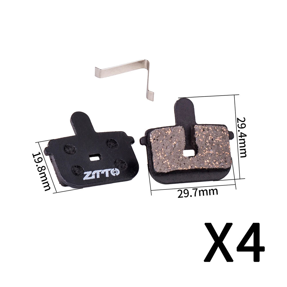 ZTTO 4 Pairs MTB Semi-Metallic Brake Pads for Bicycle Disc Brakes My Store