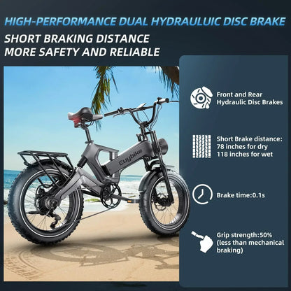 New ebike 48v 1000w 25Ah kit bike20*4.0 inch ebike electric fat tire bike, fat tire motorcycle folding electric bike Electric Bikes & Accessories