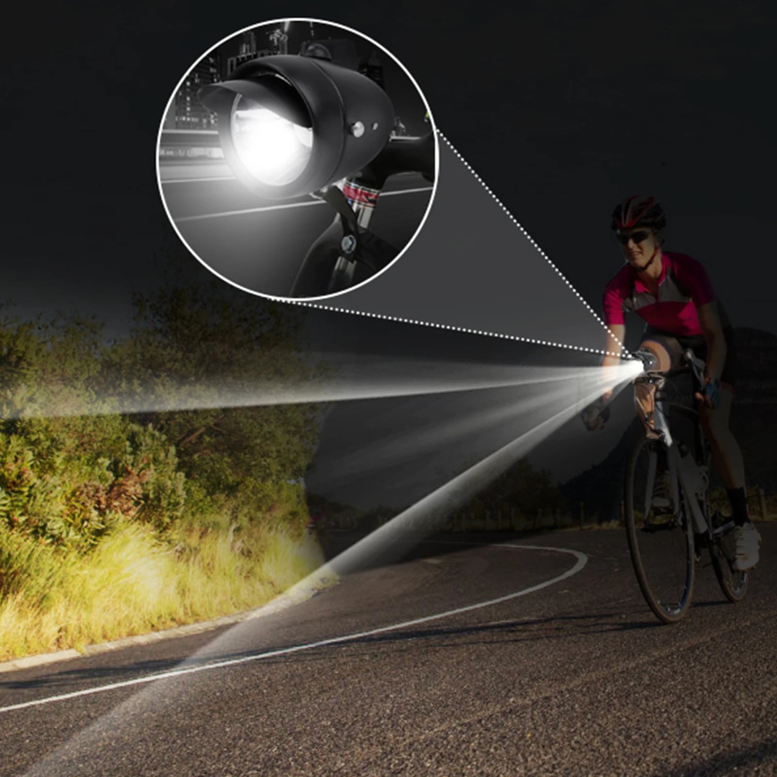 Illuminate your cycling experience with style and efficiency. Get the LED Super Light Bicycle Retro Front Headlight today and ride with confidence!