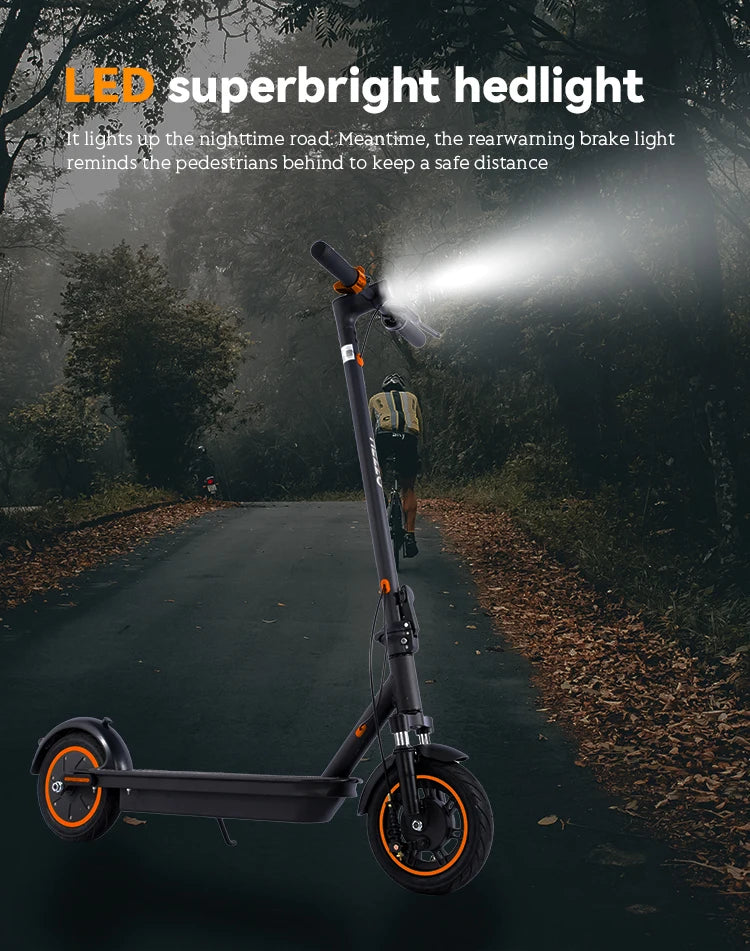 HEZZO G30 36v 500w Electric Scooter Moped 21MPH 37.5 Miles 10 Inch 15Ah Foldable Mobility Escooter Front Suspension US Warehouse Electric Bikes & Accessories