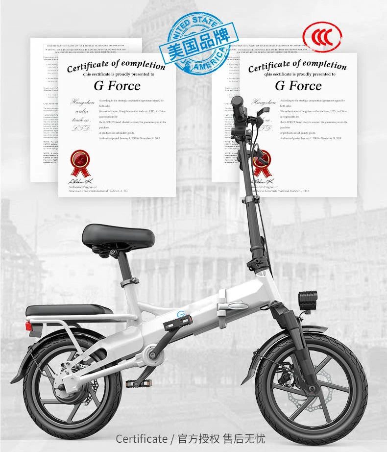 Compact 500W Electric Folding Bike - Lightweight & Long Range