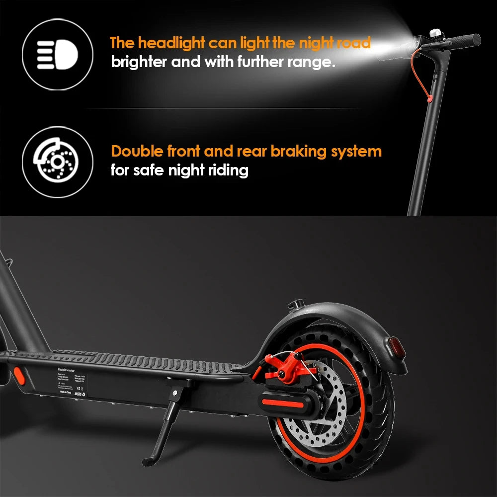  Foldable Electric Scooter Moped with 21MPH speed and 37.5-mile range