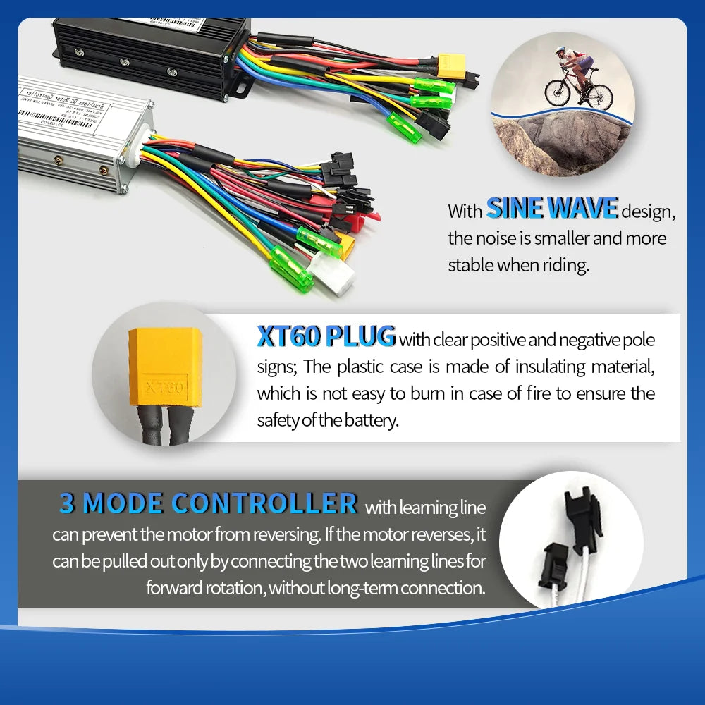 Electric Bicycle Three-Mode Sine Wave Controller My Store