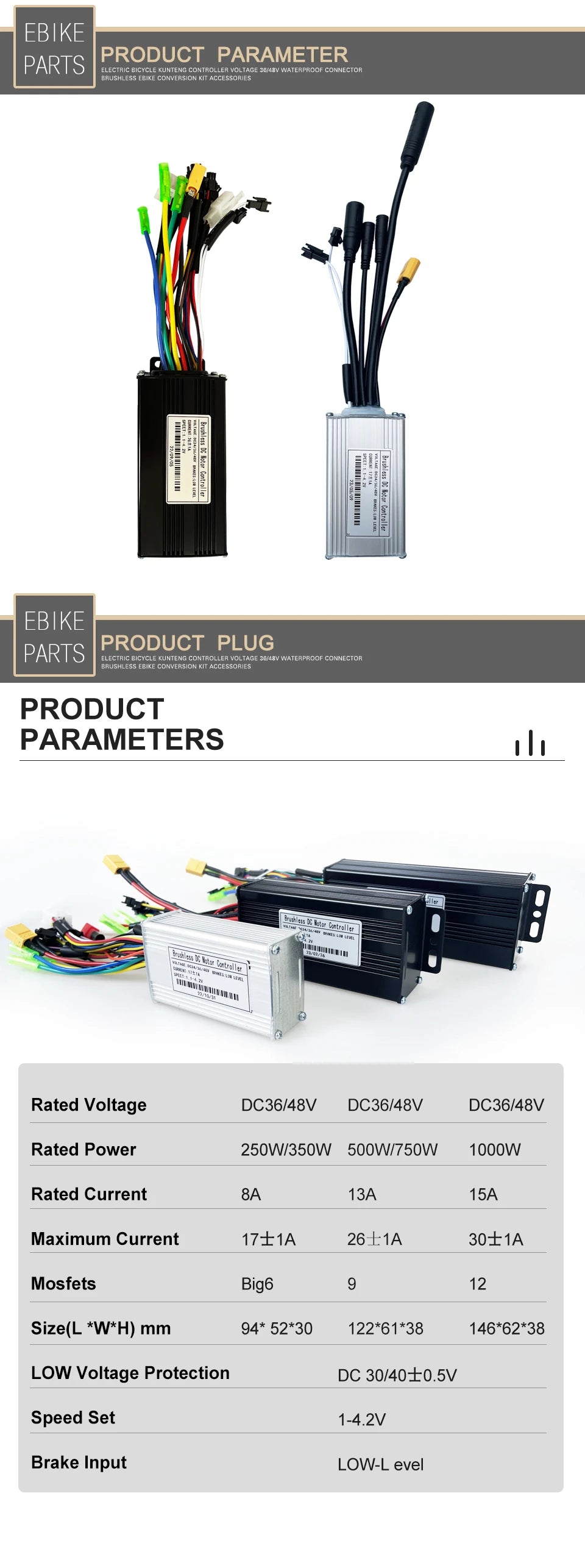 Three-Mode E-Bike Controller with S866 LCD Display My Store