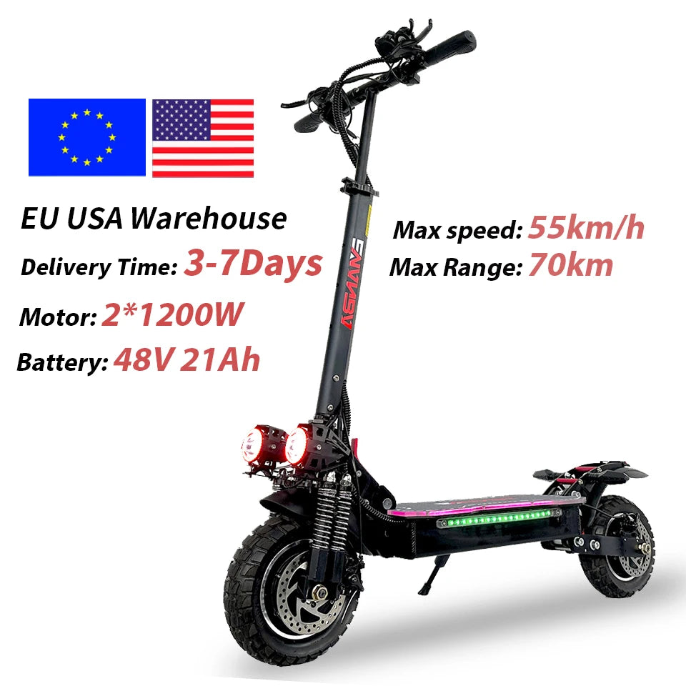 Dual Motor Electric Scooter – Emanba X6/X6 PRO