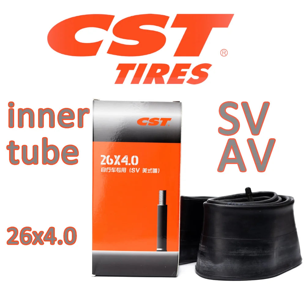 CST City Fat Tires: 20x4.2 Snow Bike Tires with Schrader A/V Inner Tubes