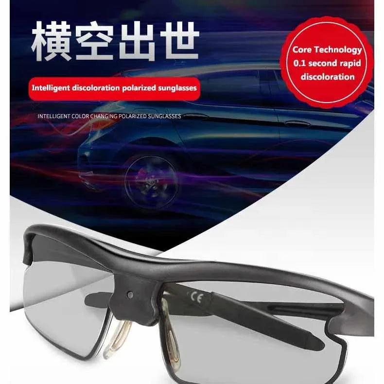 0.1-Second Intelligent Fast Discoloration Cycling Sunglasses