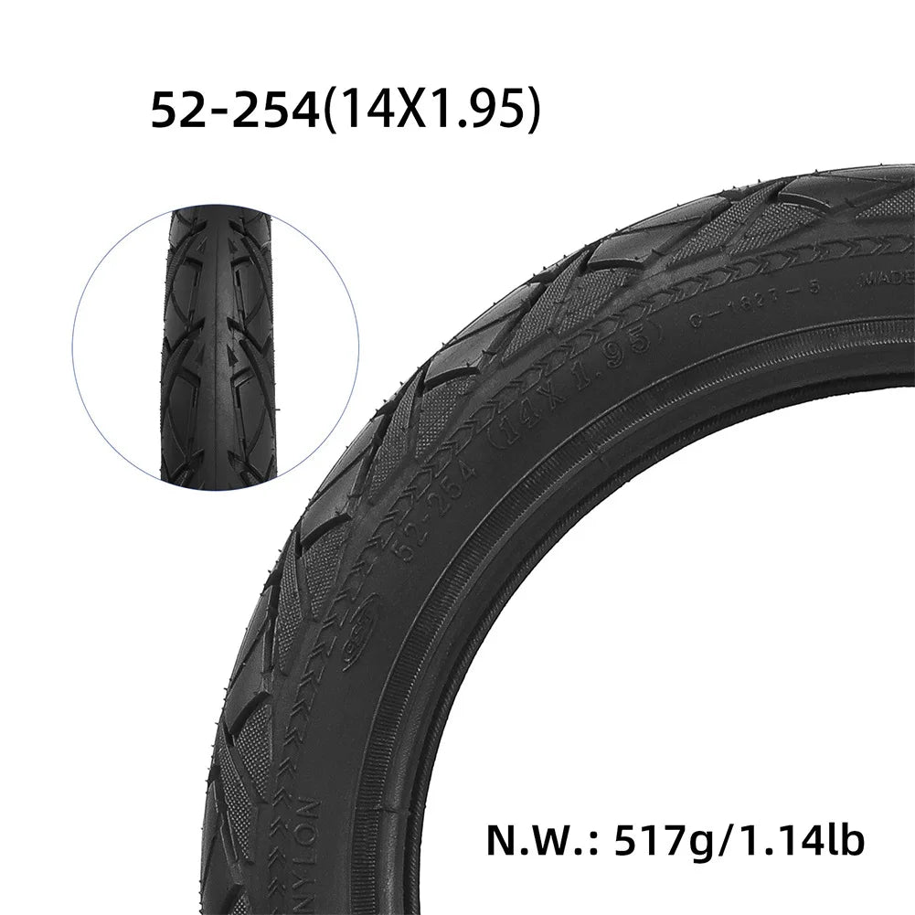 TOOPRE 14x1.95 Bike Tire | Durable Rubber Road Bicycle Outer Tire