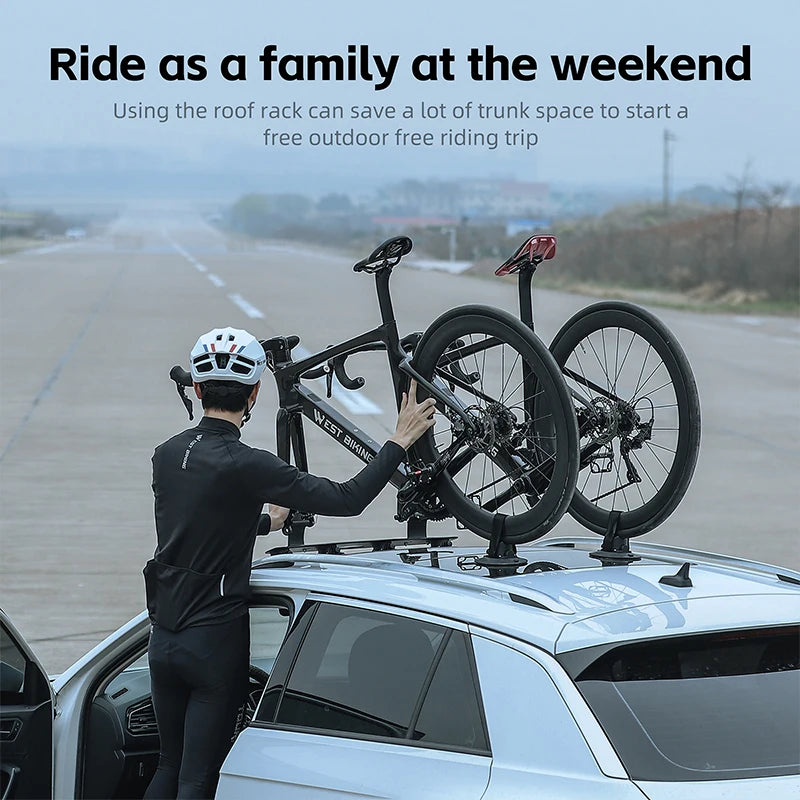 West Biking Suction Cup Bike Rack – Quick Install Car Carrier