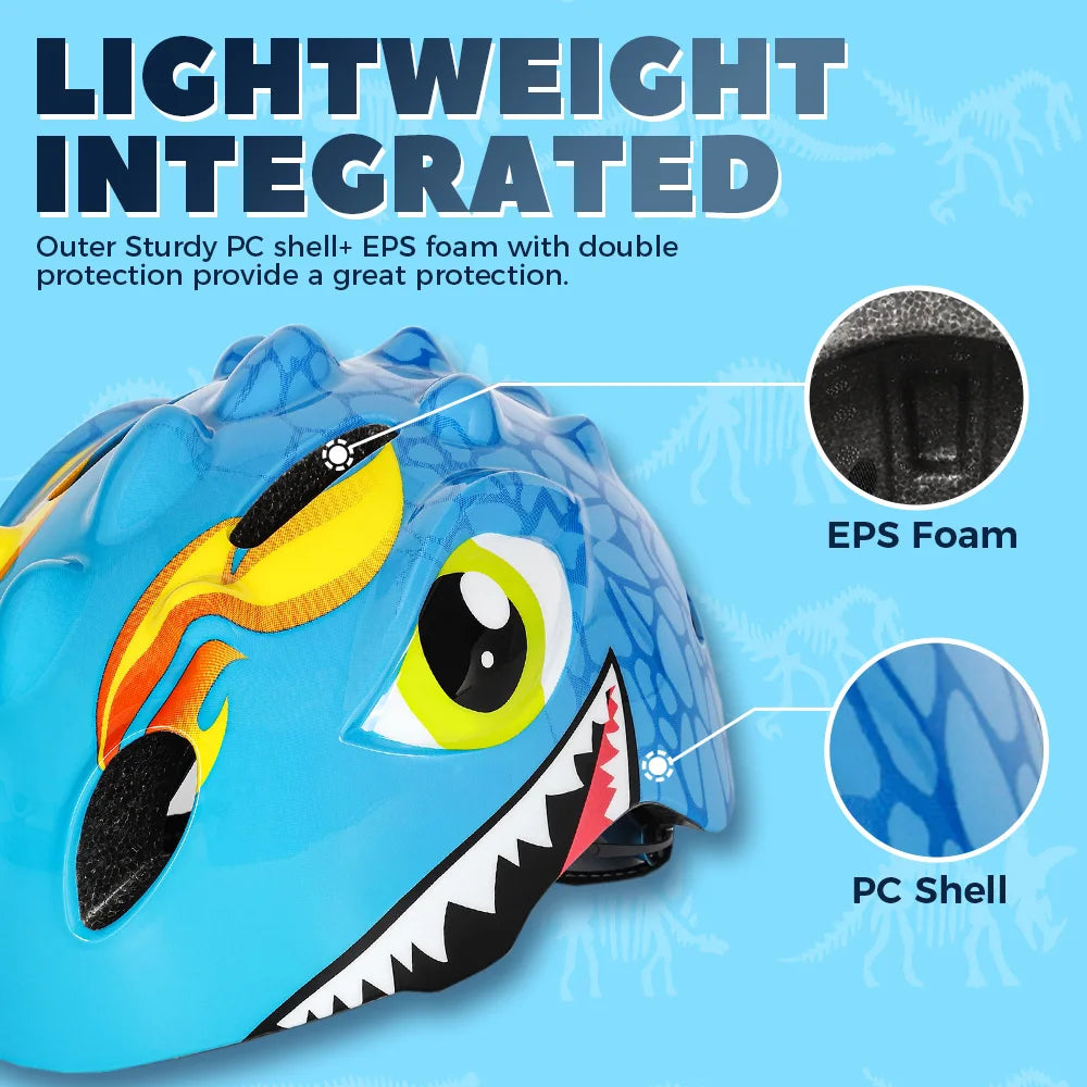 Protect your child with VICTGOAL Kids Bicycle Helmet and Protective Gear. Lightweight, certified safety with 3D cartoon design. Available in fun colors.