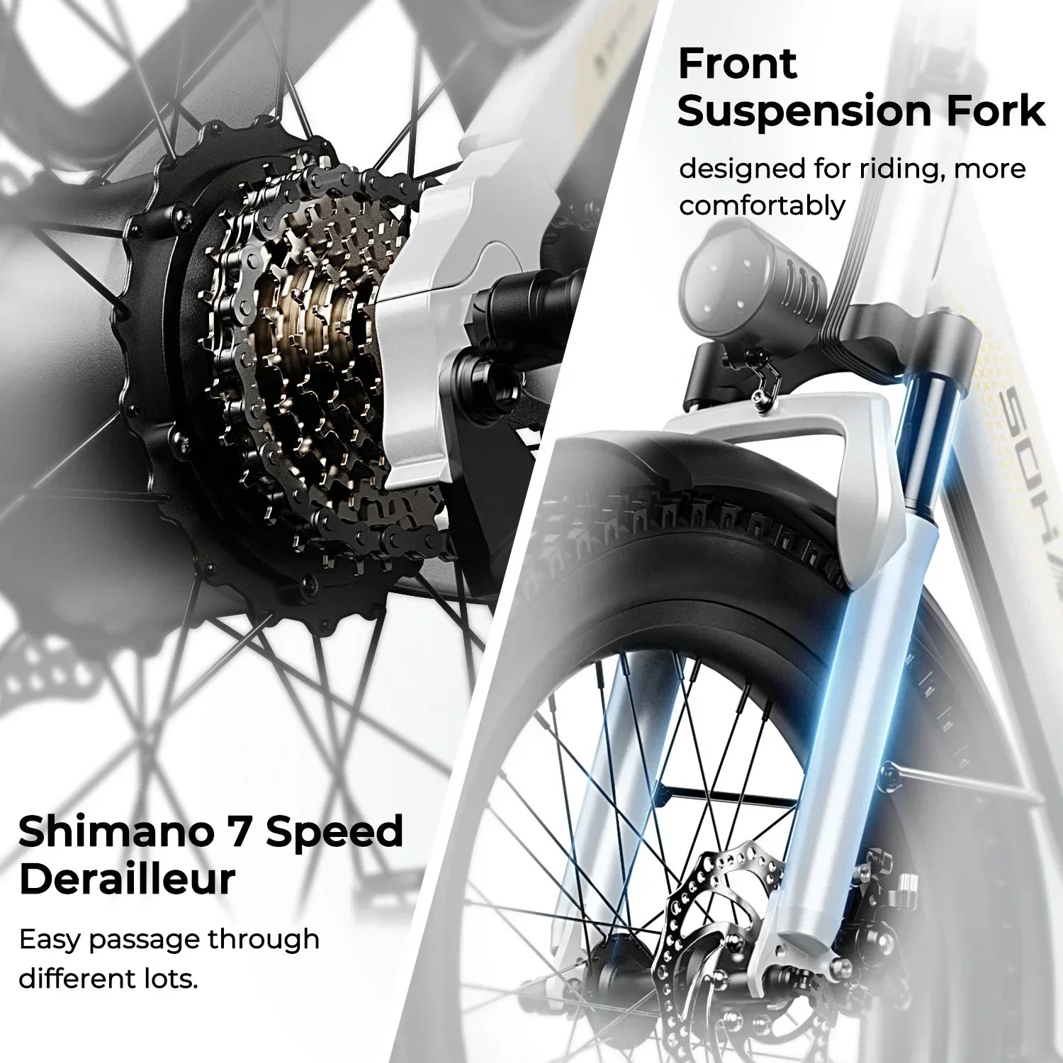 Foldable Commuter E-Bike SOHAMO S3 750W 48V 20Ah | Fast & Compact