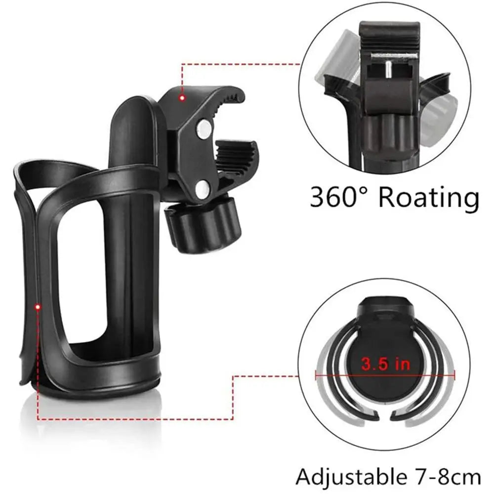 Anti-slip 360 Degree Rotation Motorcycle Baby Stroller Bicycle Bottle Holder Water Cup Bracket Bike Bottle Rack Electric Bikes & Accessories