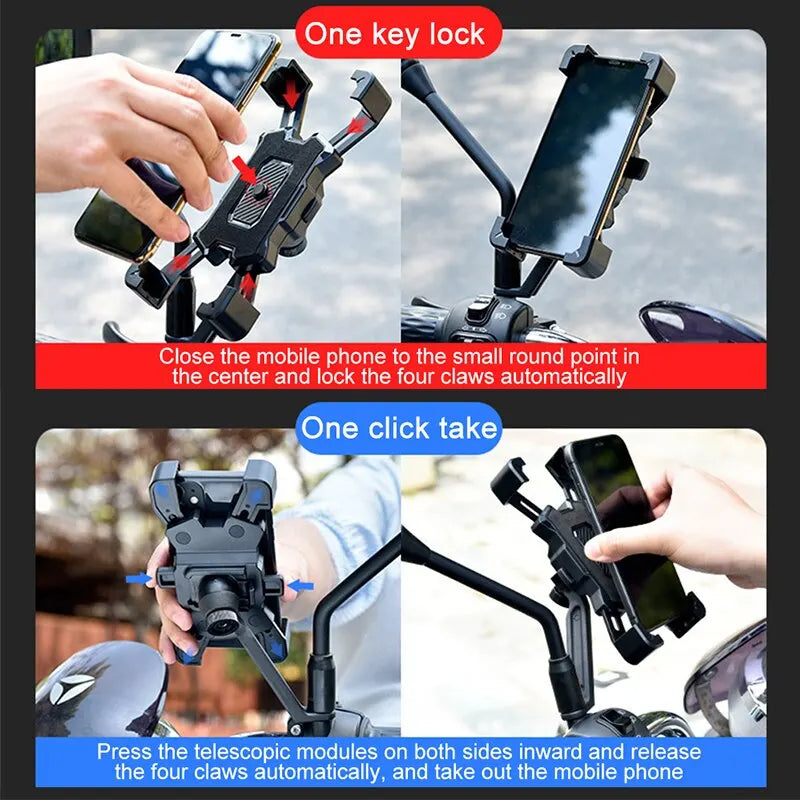 360 Degrees Rotatable Electric Bicycle Phone Holder