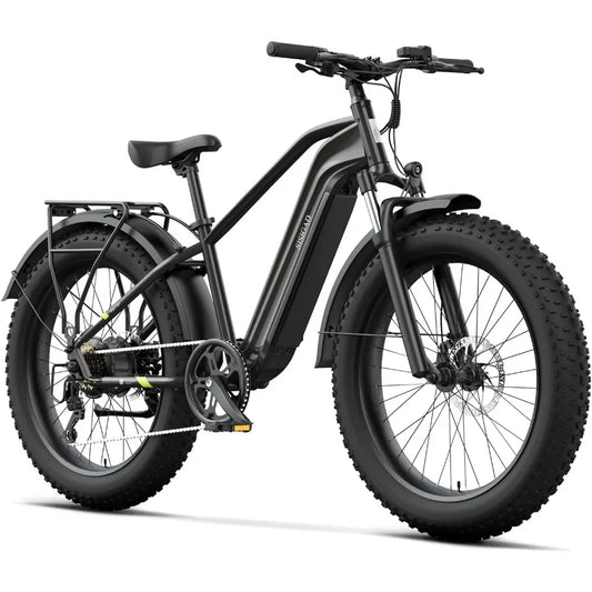 Electric Bike for Adults, Fat Tire,26" All-terrain Bicycle, Peak 1400W Motor, 50Miles Range and 32MPH Top Speed,7-Speed Ebike Electric Bikes & Accessories