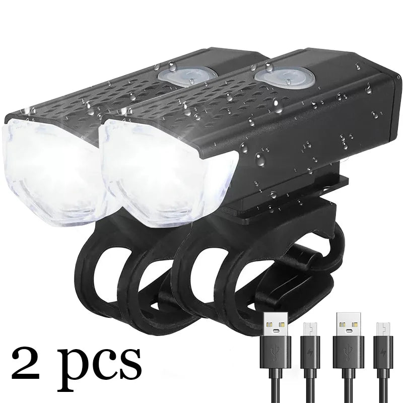 Cycling Light Bicycle Lantern USB LED Rechargeable Set Electric Bikes & Accessories