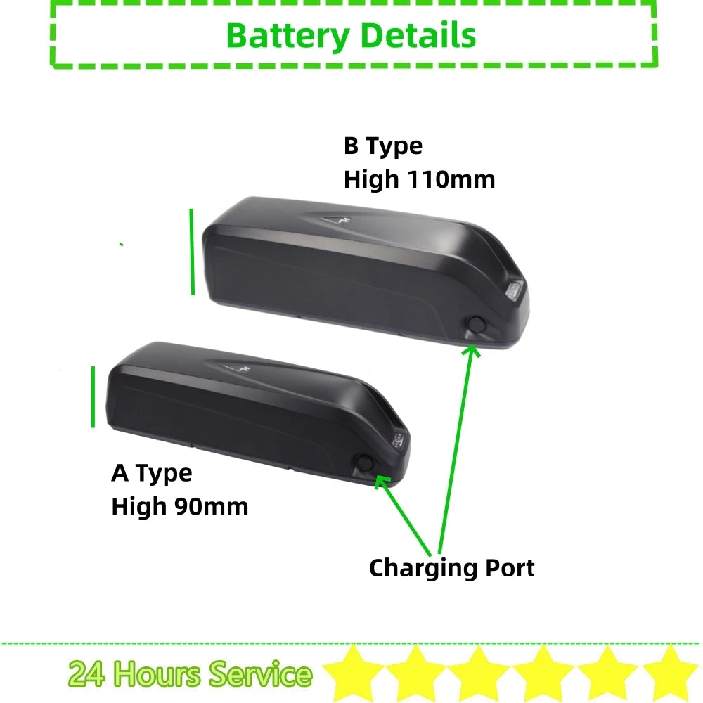 Hailong 1 HL E-bike Battery 36V 48V | Long Range Power Pack