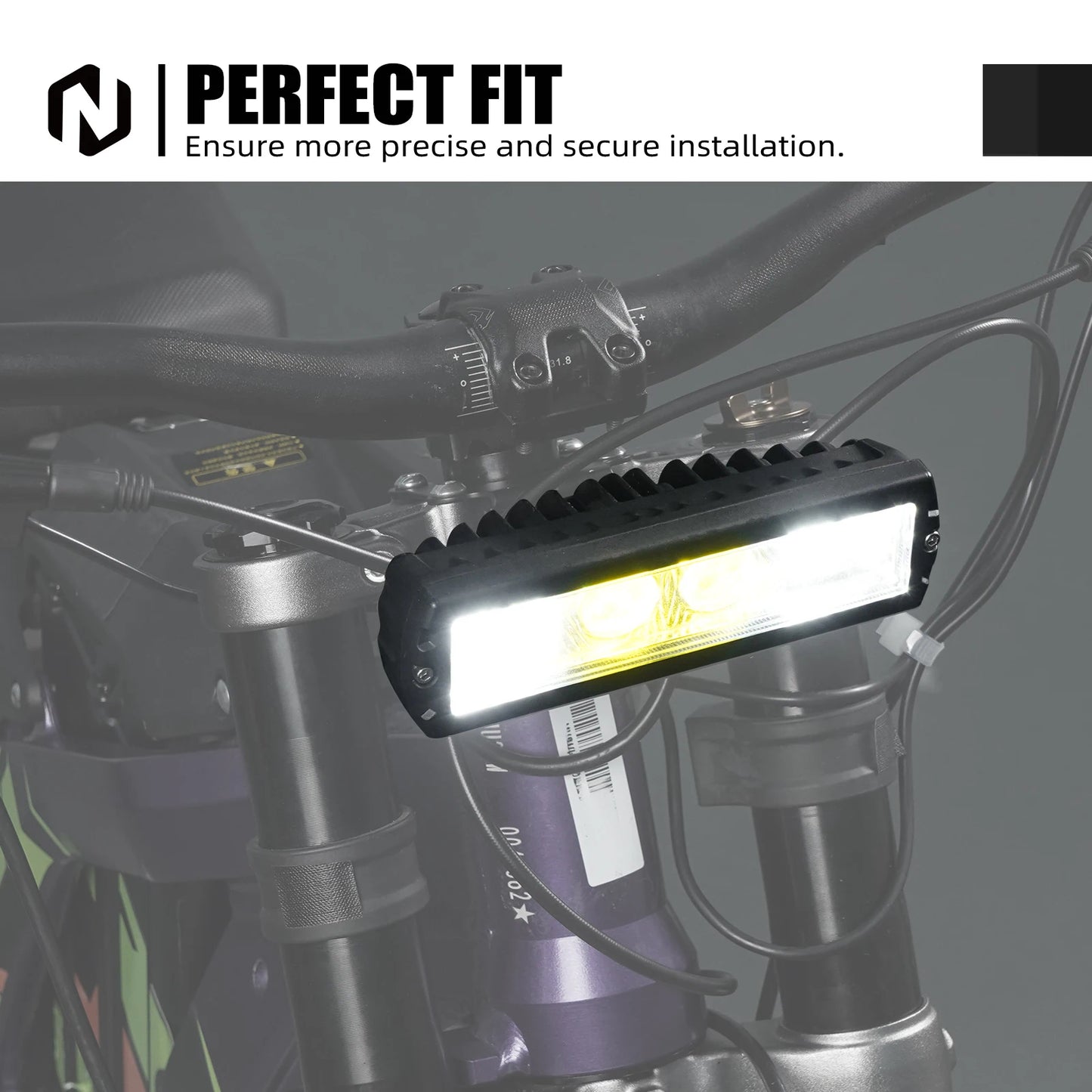 The Plug &amp; Play LED Headlight is the perfect accessory for riders who value safety, style, and ease of use. Whether you're cruising through city streets or tackling challenging off-road trails, this headlight ensures you're always ready for the ride.