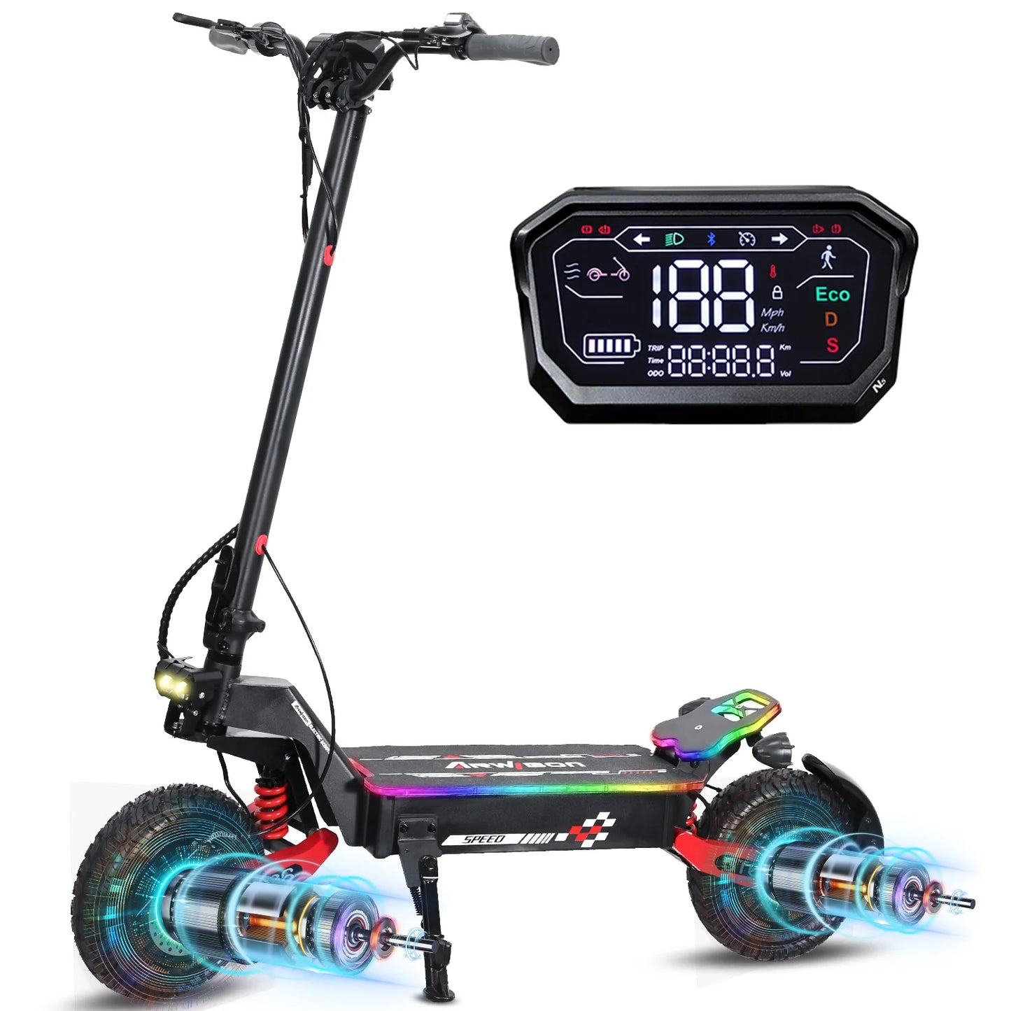 2400W Dual Motor Electric Scooter 40MPH