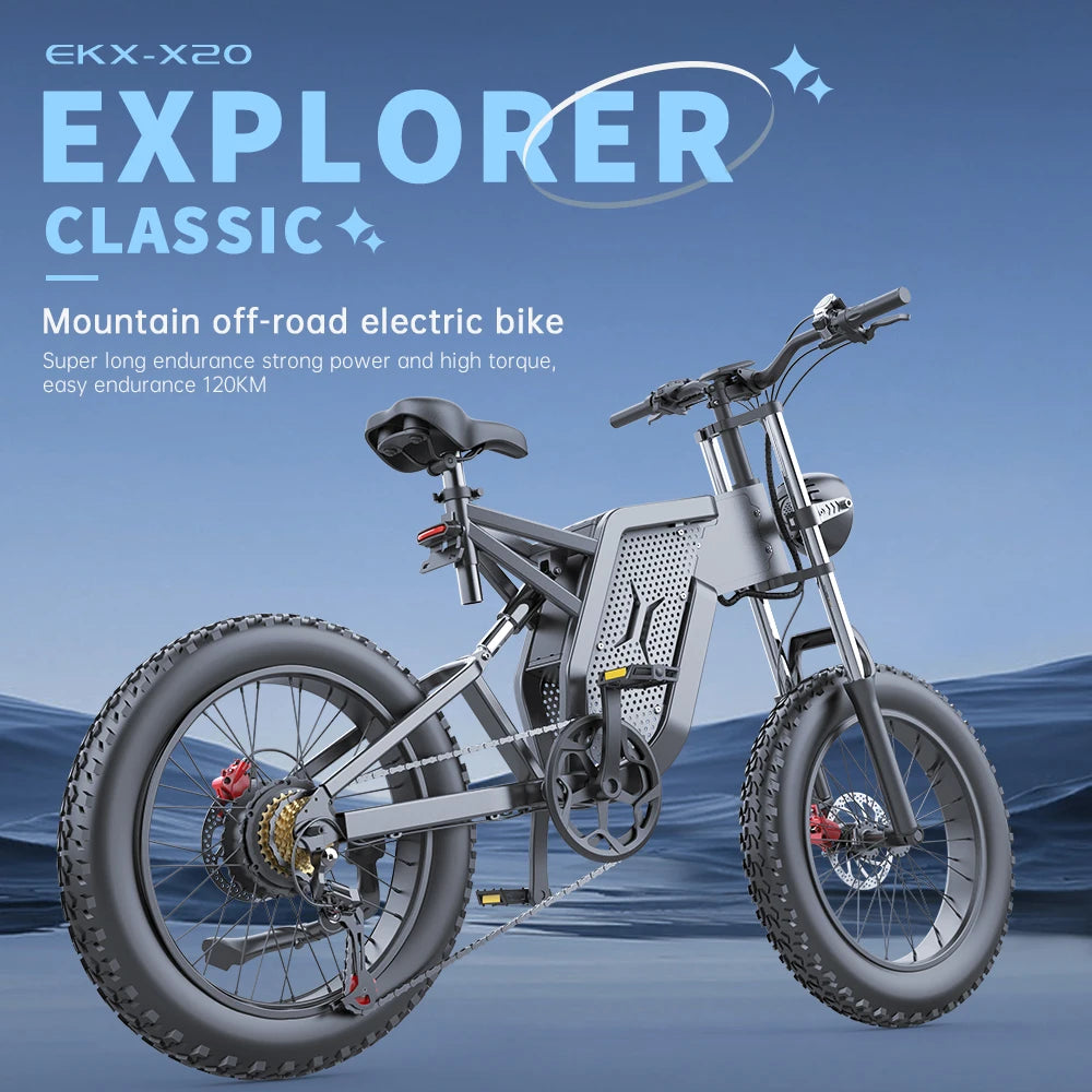 EKX X20 Electric Bike: The Ultimate Mountain and Road Adventure Machine