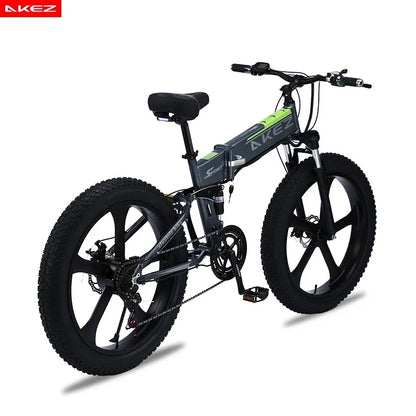 New style 1000W Motor electric bike 48V 10.4ah Lithium battery Mountain ELECTR BIKE  26×4.0 Fat Tire e bike Folded ebike Electric Bikes & Accessories