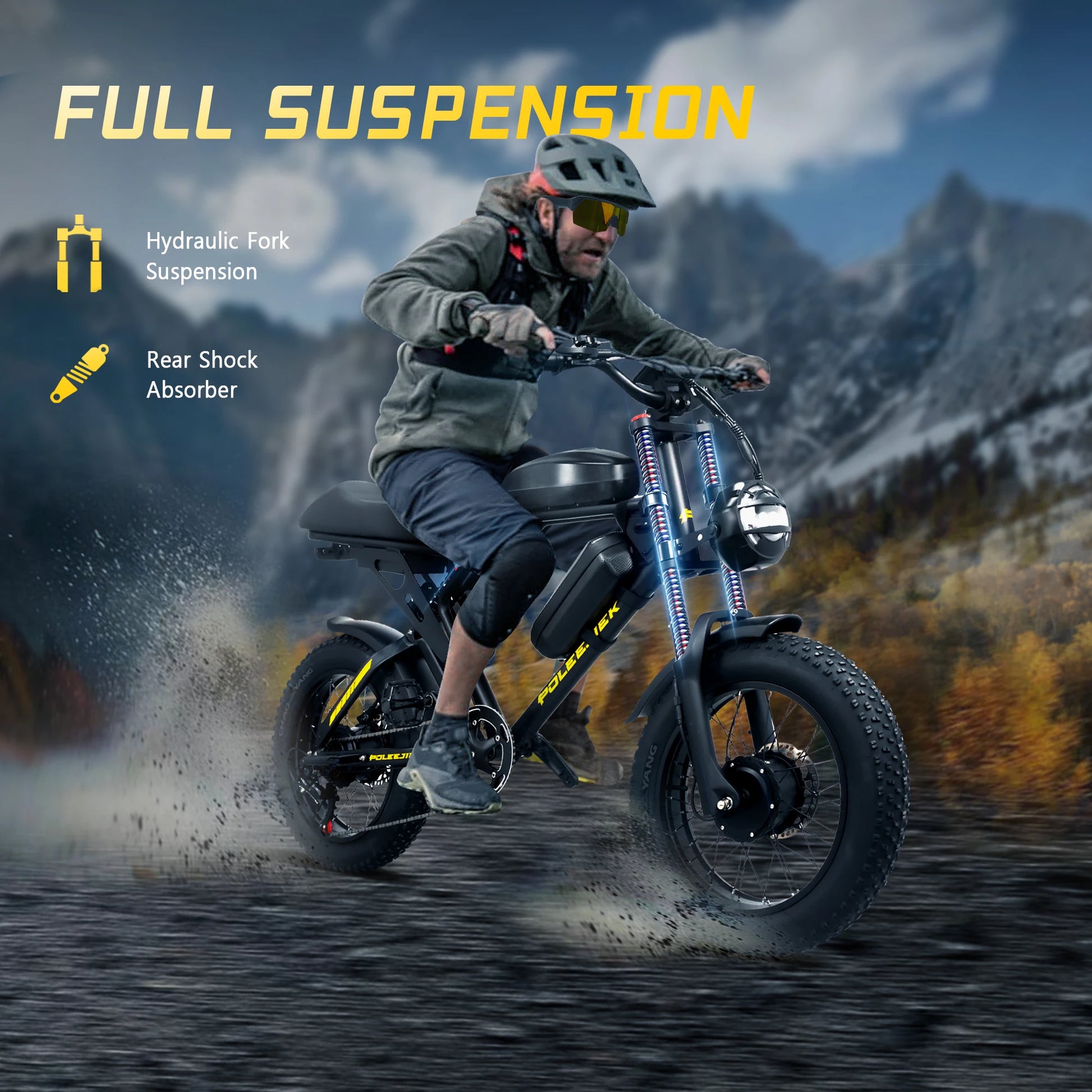 Dual Motor 3000W Electric Bike – 40 MPH, 100 Miles | Free Shipping