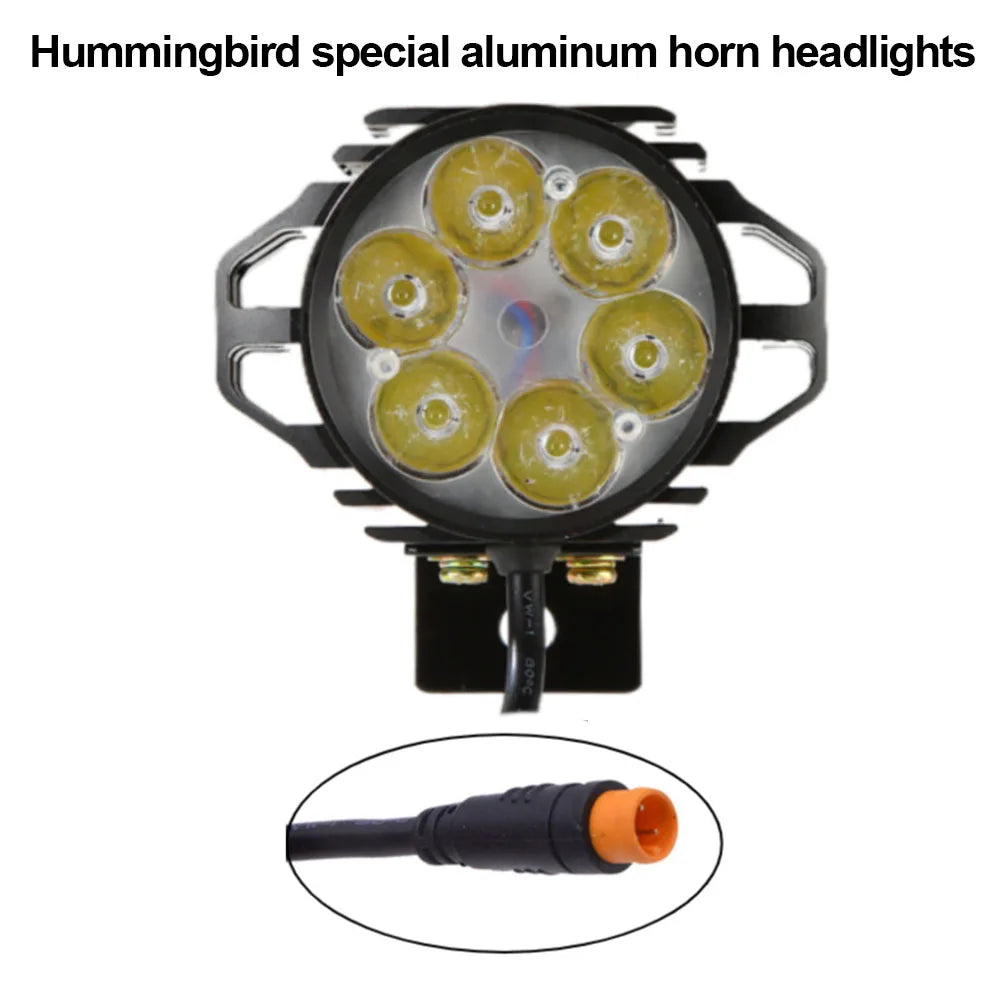 Premium Ebike Front Light LED Headlights for Electric Bicycles and Motorcycles