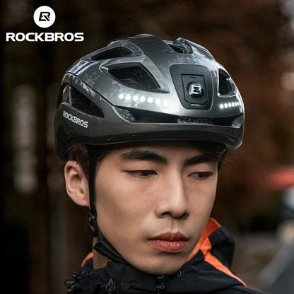 ROCKBROS Rechargeable Bicycle Helmet – Safety & Visibility Combined