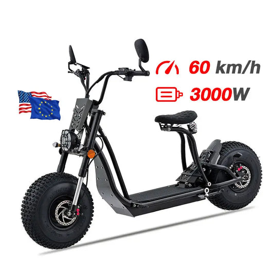 High-Speed 60V 3000W Electric Cruiser Scooter with Seat